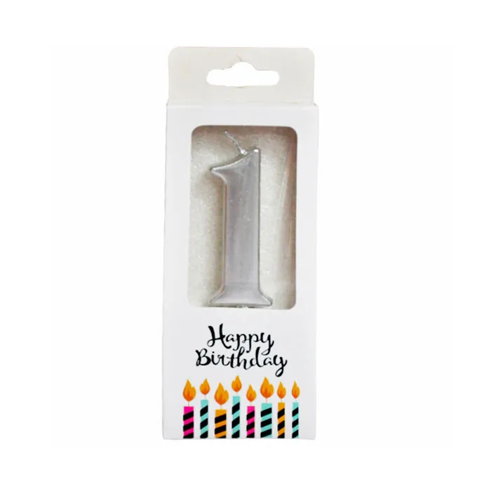 Candles Digital N°1 Painted Silver WTC