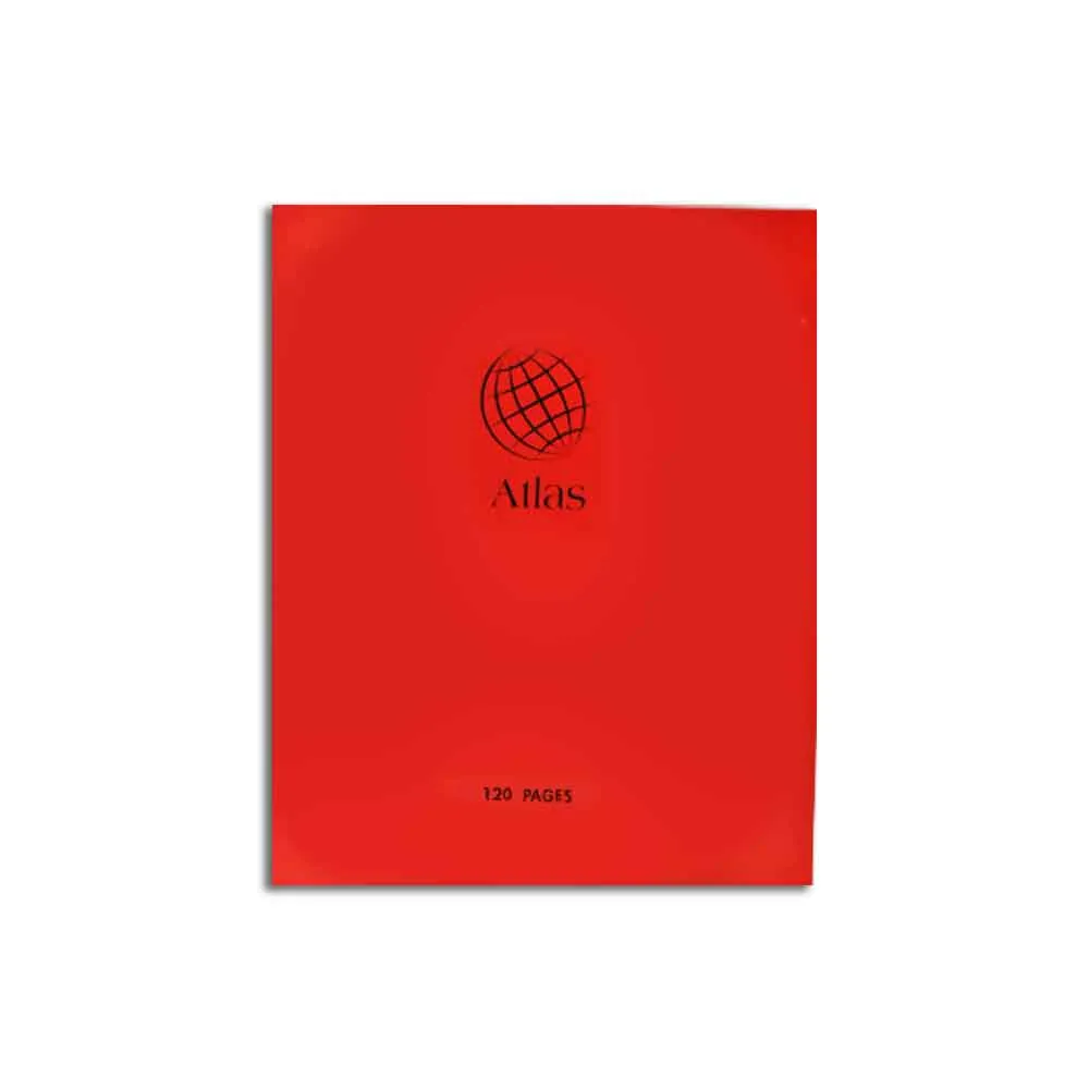 Exercise Book Ref RXL120 red cover , 120 pages Genius