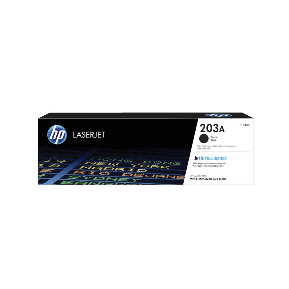 Laserjet Toner CF540A Black HP 203A Hewlett Packard