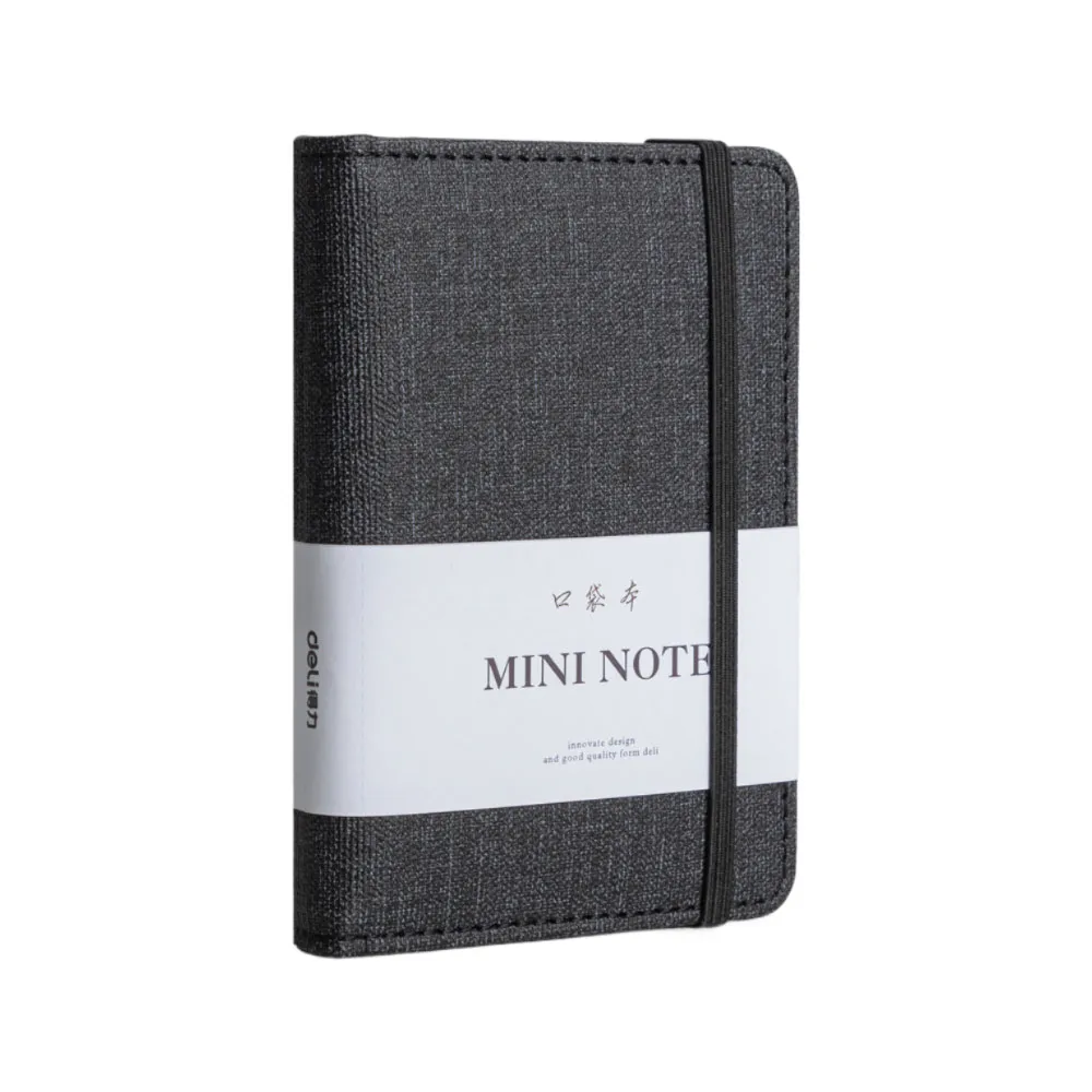 Hard Cover Notebook Ref 22235 A7, 96 Sheets, Grey Deli