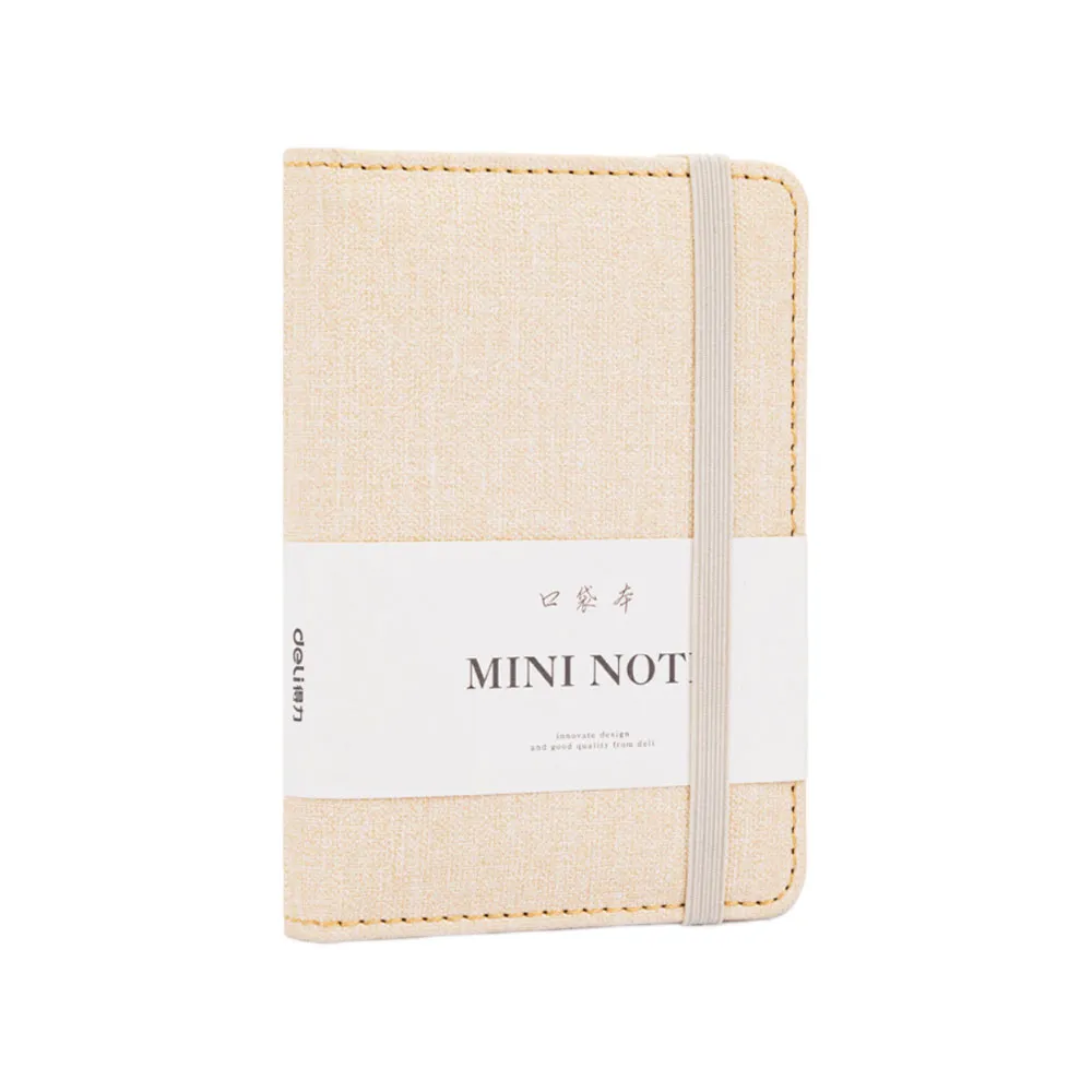 Hard Cover Notebook Ref 22235 A7, 96 Sheets, White Deli