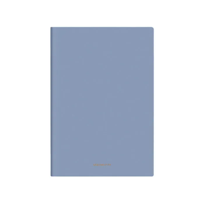 Leather Notebook Ref 22284 A5, 96 Sheets, Blue Deli