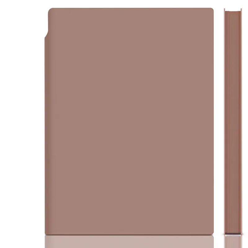 Leather Cover Notebook Ref 22290 Brown, A5, 112 sheets Deli