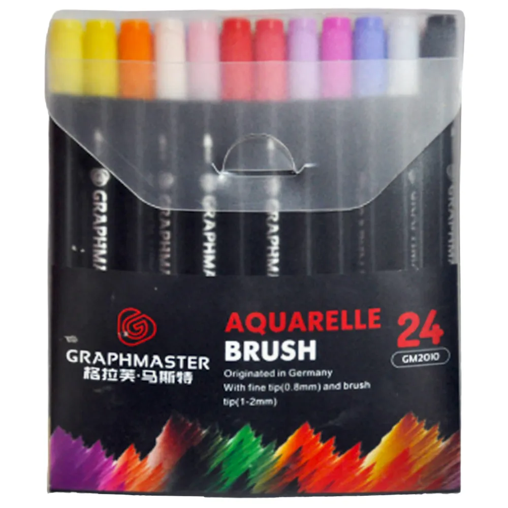 Art Marker Ref GM2010 Twin Marker Brush  Graphmaster - PK24 MeliMelo