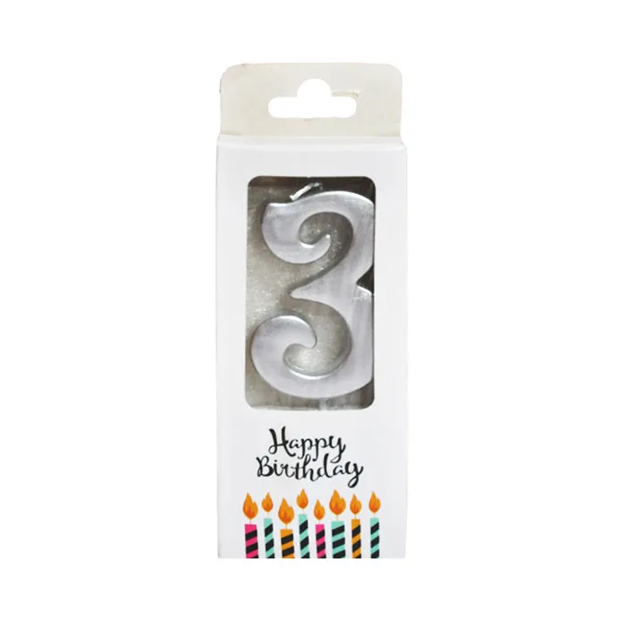 Candles Digital N°3 Painted Silver WTC