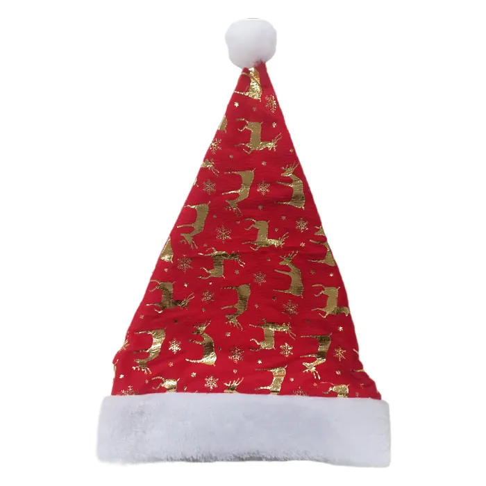 Xmas Hat printed 5 star deer snowflakes WTC