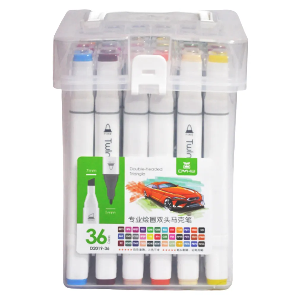Sketch Twin Marker Ref D2019-36 36 Colours, 7mm Chisel & 1mm Bullet MeliMelo