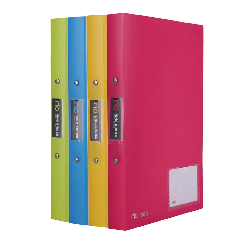 Ring Binder PVC Ref E39576 A4, 2 O-Ring, 33mm, Colour Varies Deli