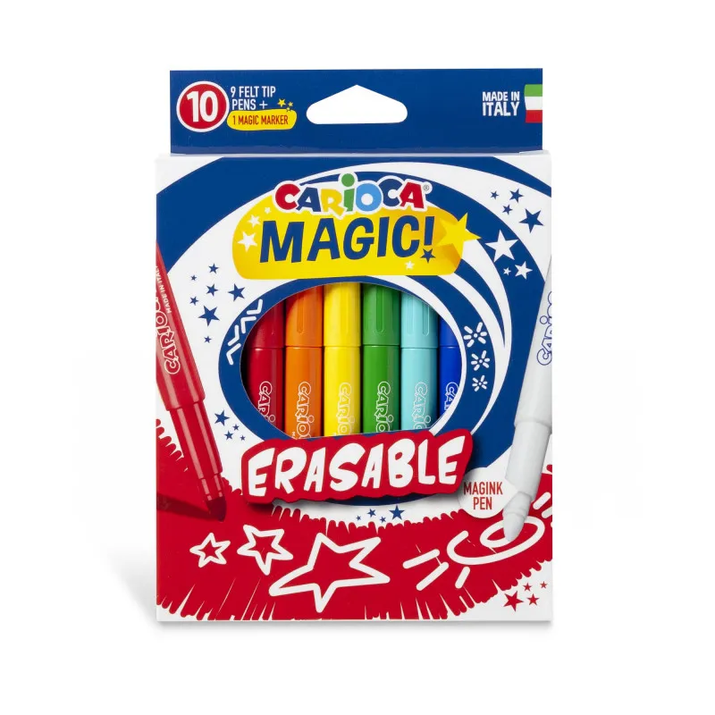 Felt Tip Pens Magic Ref 43182 10pcs, Erasable  Carioca