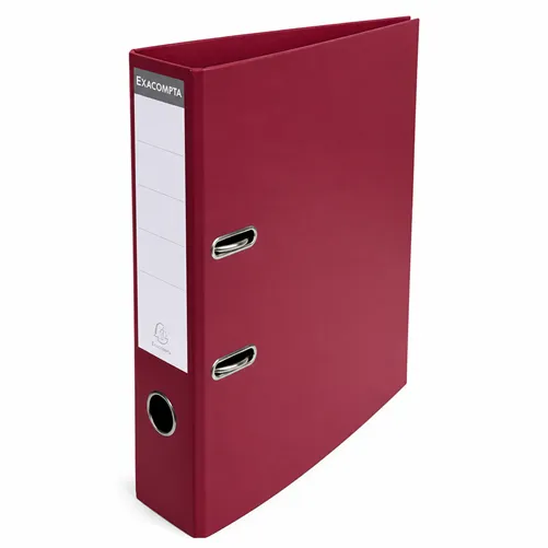 Lever Arch File A4 Ref 53704E 3" Burgandy, PVC Exacompta