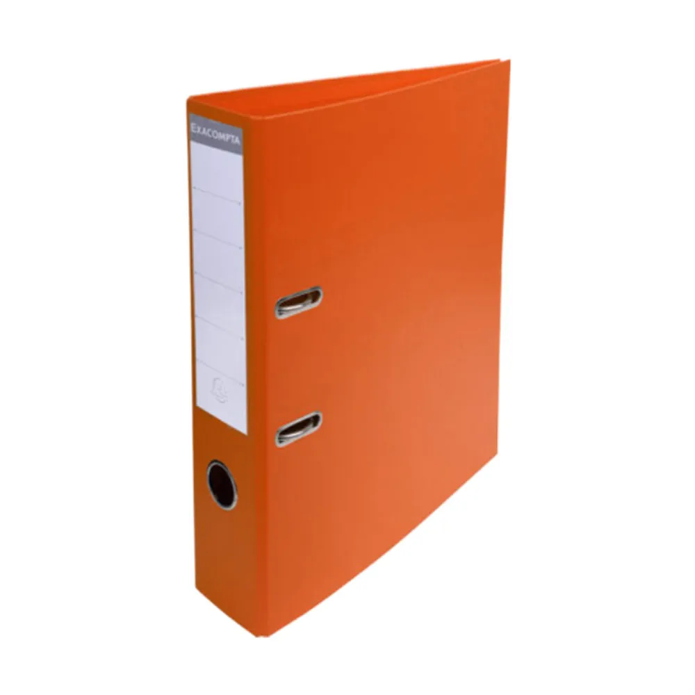 Lever Arch File A4 Ref 53744E 3" Orange, PVC Exacompta