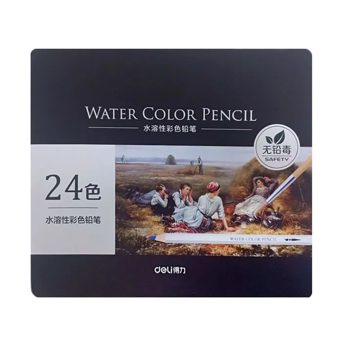 Colored Pencil Ref 6521 24 Colors, Assorted  Deli