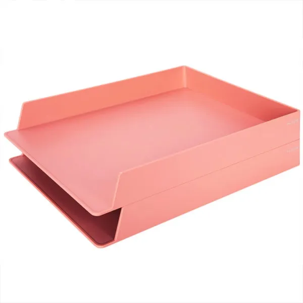File Tray Ref NS021S 2 Pcs Pink  Deli