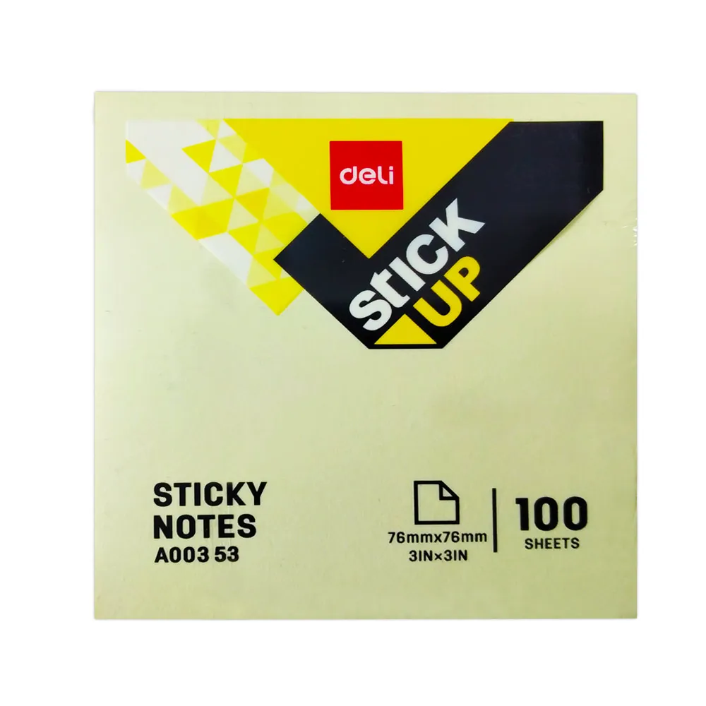 Sticky Notes Ref A00353 W75*D75mm, 100 Sheets/Pad  Deli
