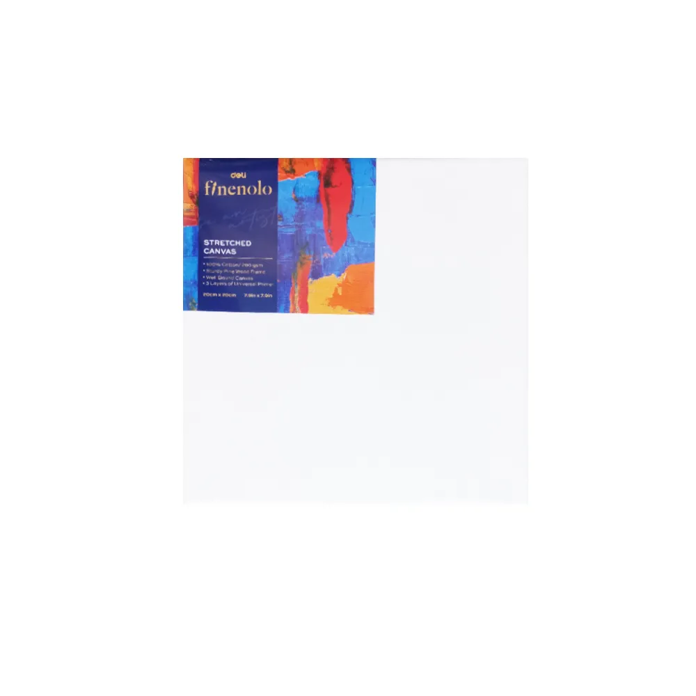 Artist Canvas Stretched White Ref C279-3 S:20*20cm, 280g Deli