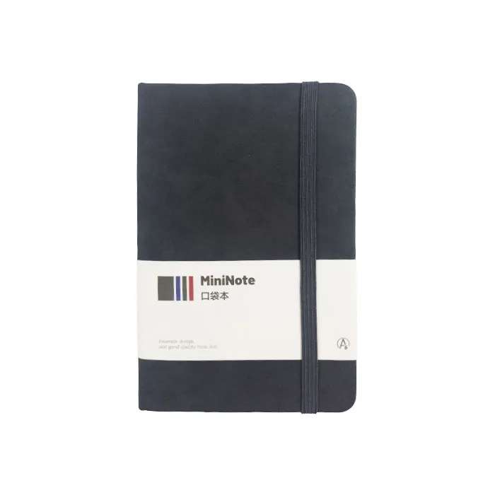 Leather Notebook Ref BP118 S:145*95mm, 96 Sheets, Black Deli