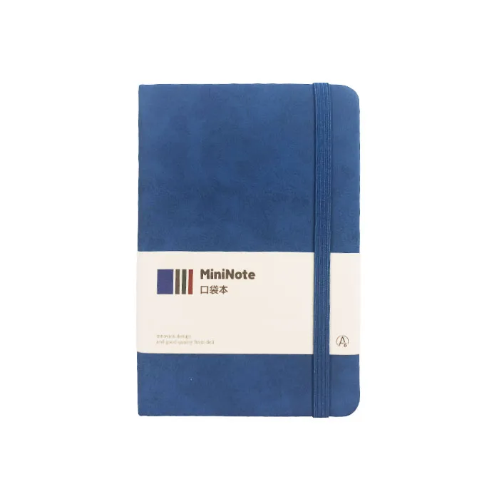 Leather Notebook Ref BP118 S:145*95mm, 96 Sheets,Blue Deli