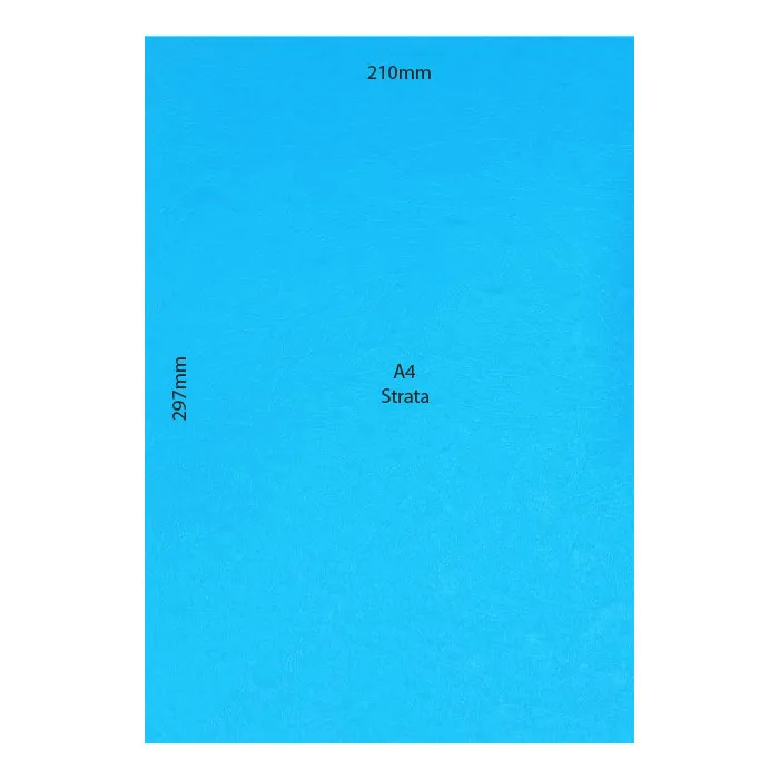 Strata Paper Ref C8 A4 Blue, 210gsm [Pk 10] Notelita