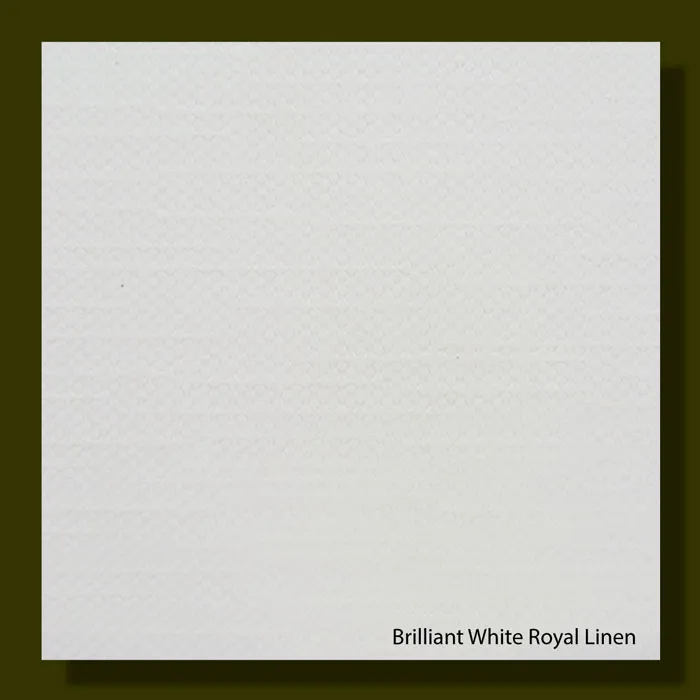 Royal Linen Brilliant White 300gsm Embossed Paper - 670*980mm Milano