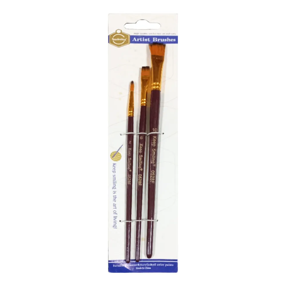Paint Brush Ref 0528F Set of 3Pcs Artist