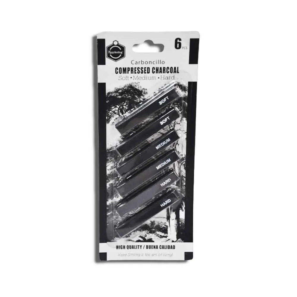 Compressed Charcoal Ref TB-101152 Set of 6pcs - Ref SP6 SW