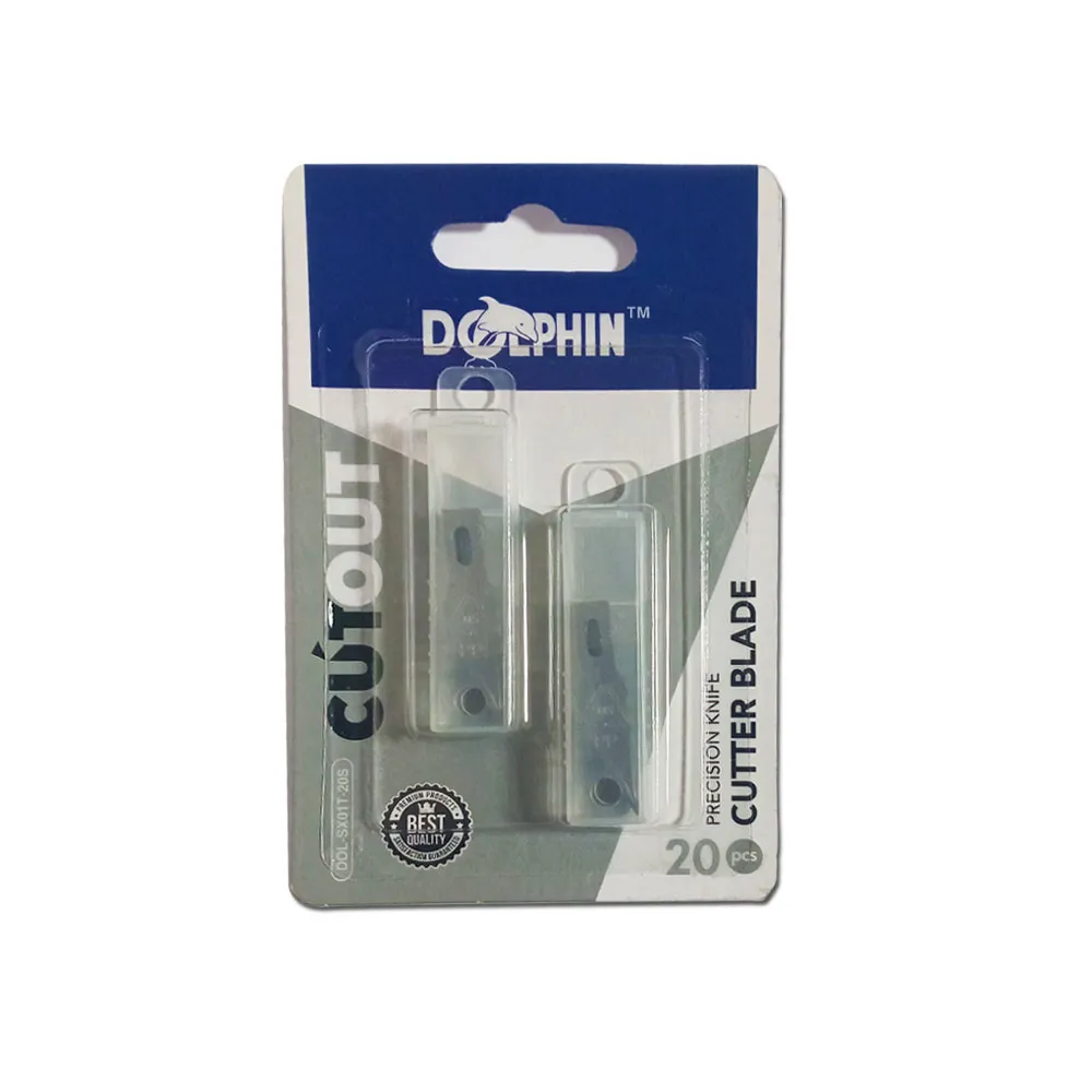 Blades (Art Knife) Ref SX01T-20S 41*5.8 mm [Pk 20] Dolphin