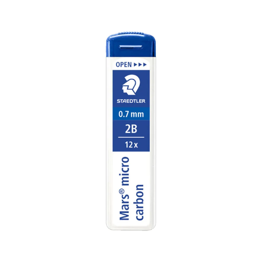Carbon Lead Refill Ref 250 07 0.7mm 2B Staedtler Mars