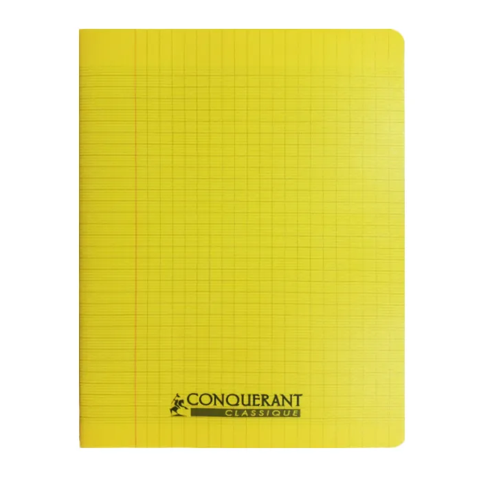 Classic Cover Notebook Ref 100102468 A4, 96 pages, Seyes Lines, Polypro Yellow Conquerant