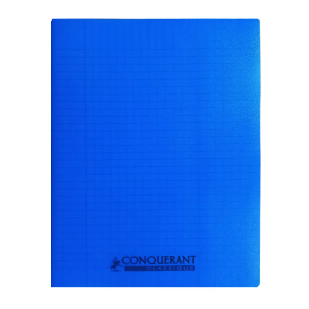 Classic Cover Notebook Ref 100103774 A4, 96 pages, Seyes Lines, Polypro Blue Conquerant