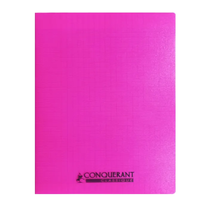 Classic Cover Notebook Ref 400002773 A4, 96 pages, Seyes Lines, Polypro Pink Conquerant