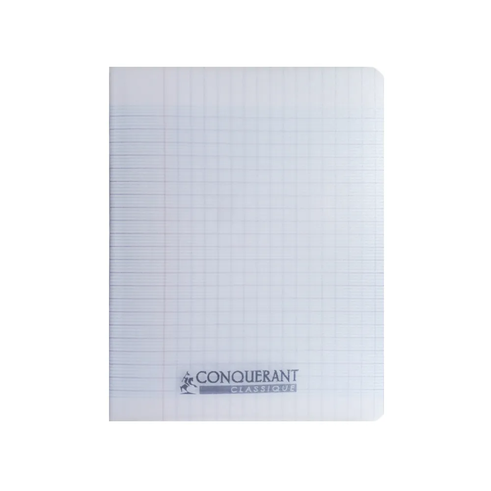 Classic Cover Notebook Ref 400006765 170*220cm, 48 pages, Seyes Lines, Colourless Polypro Conquerant