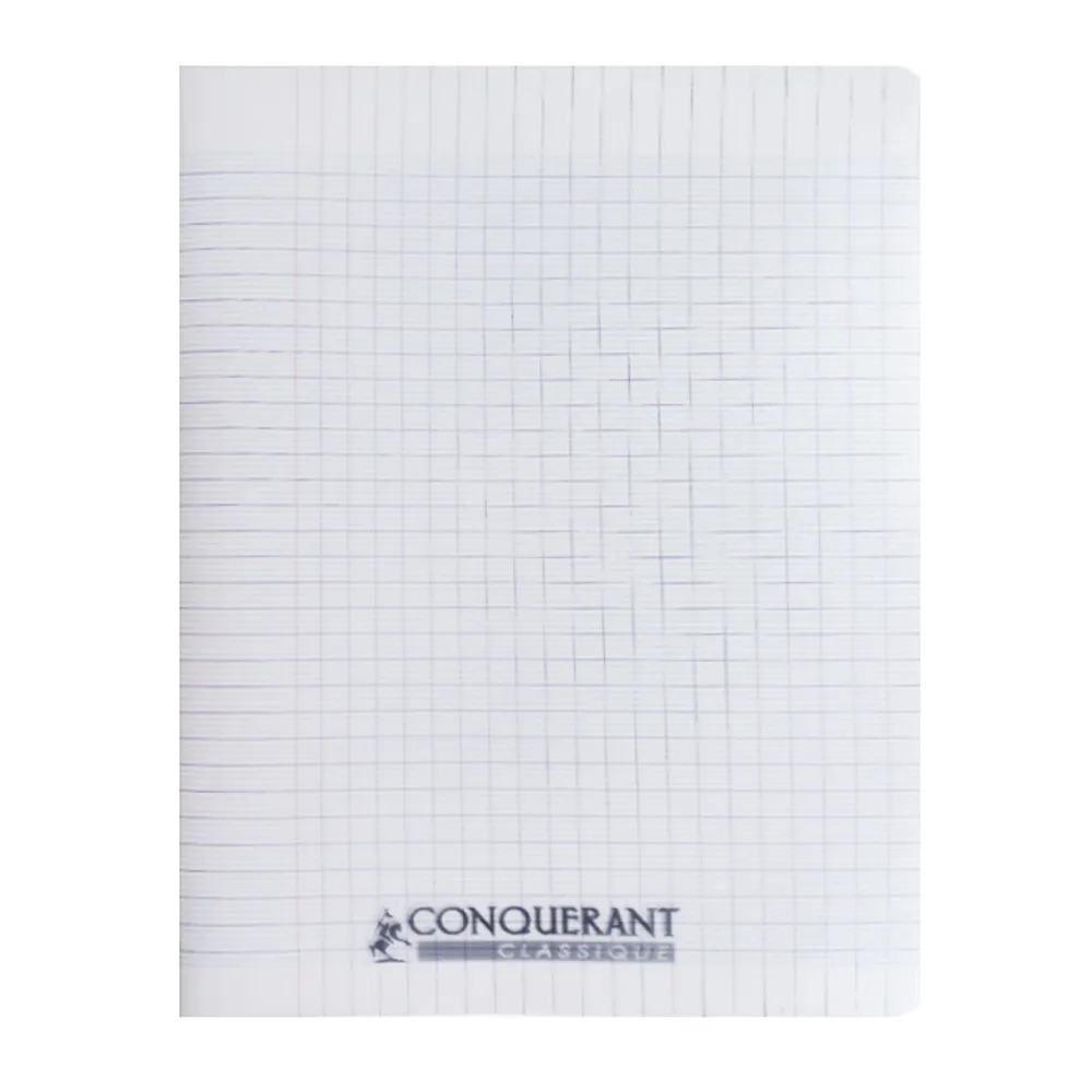 Classic Cover Notebook Ref 400009670 A4, 96 pages, Seyes Polypro Colourless Conquerant