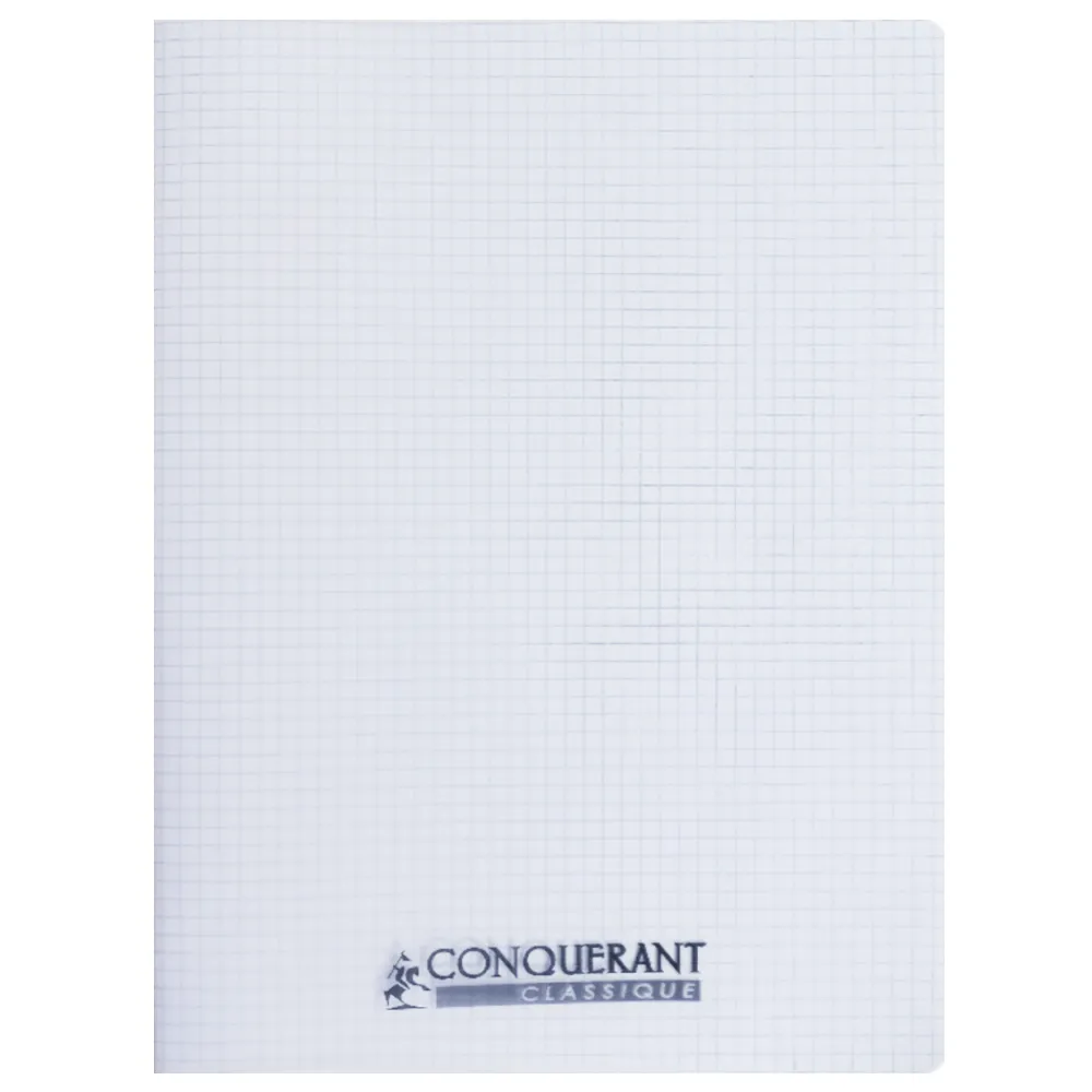 Classic Cover Notebook Ref 400037800 240*320cm, 48 pages, Checkered Colourless Polypro Conquerant