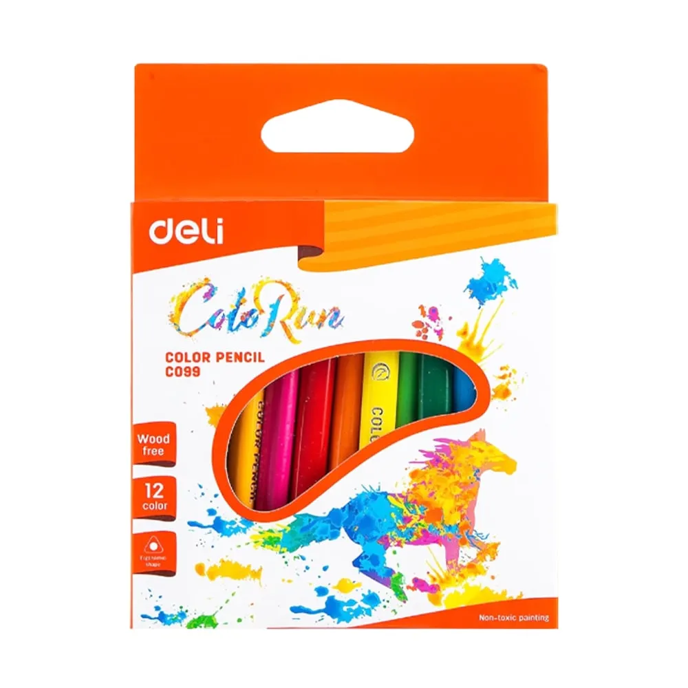 Coloured Pencil Ref C09900 12 Colours Deli