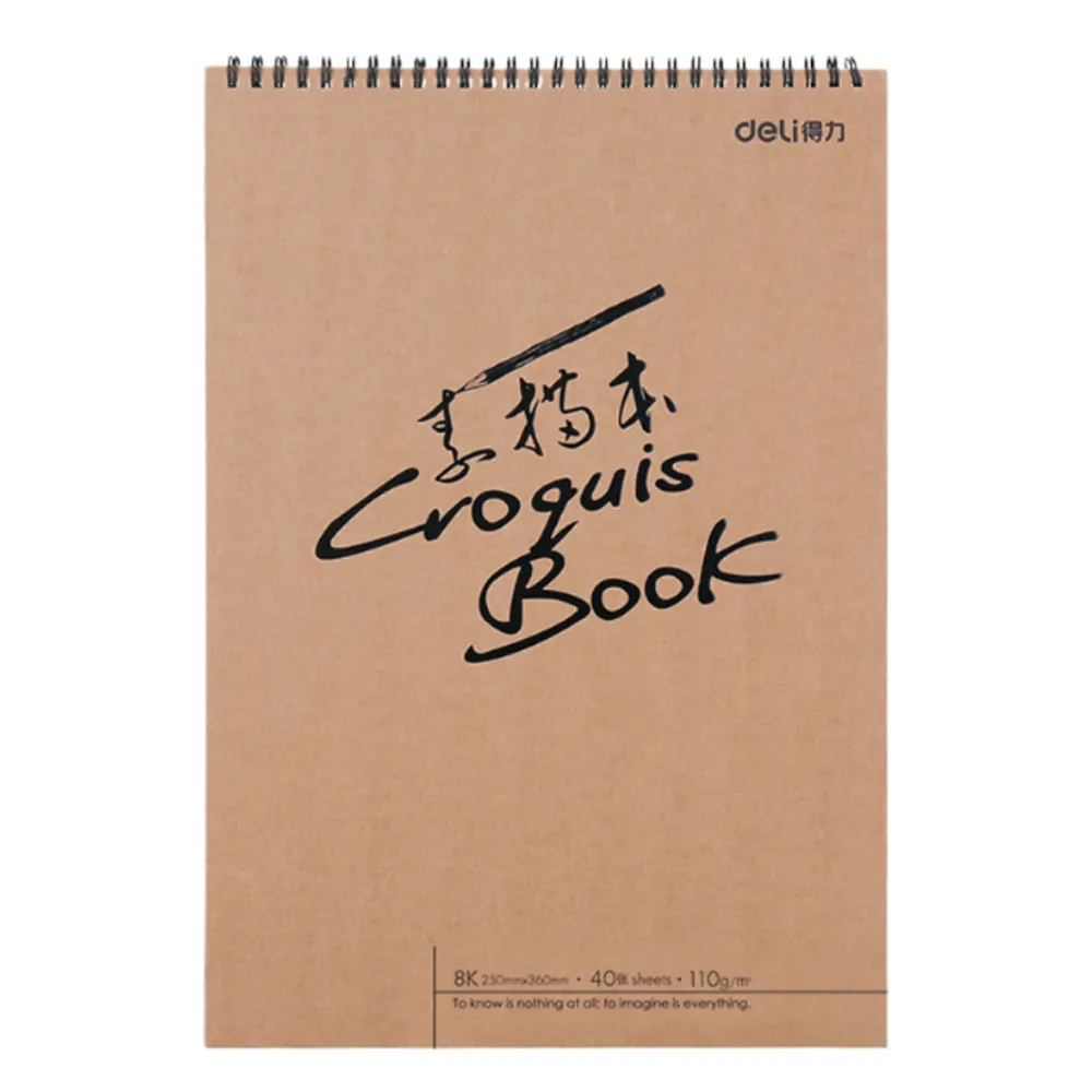Sketch Book Ref 73356 8K, 40 sheets Deli