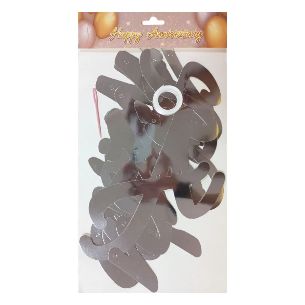 Decorative Banner Ref L2494 Rose Gold & Silver - Happy Anniversary LDC