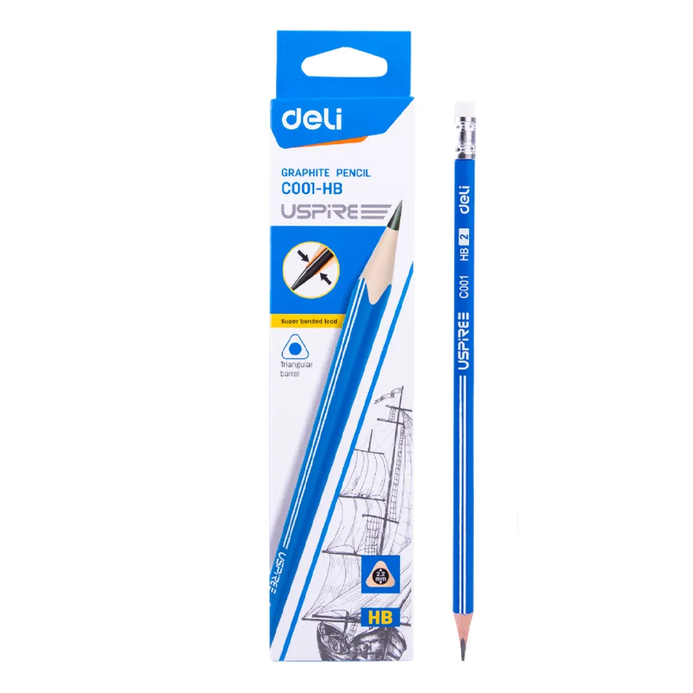 Wood Pencil Ref C001-HB HB [Pk 12] Deli