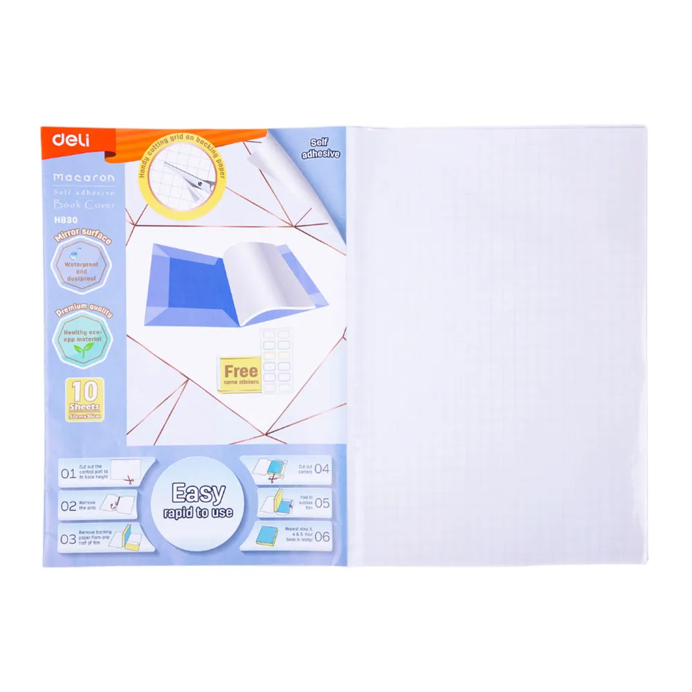 Book Cover Ref EH830 S:500*360mm ,Self-Adhesive Deli
