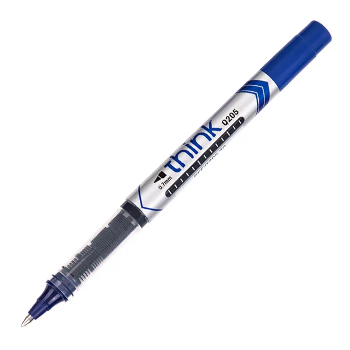 Roller Pen Think Q20530  Bullet Tip:0.7mm , Blue Deli