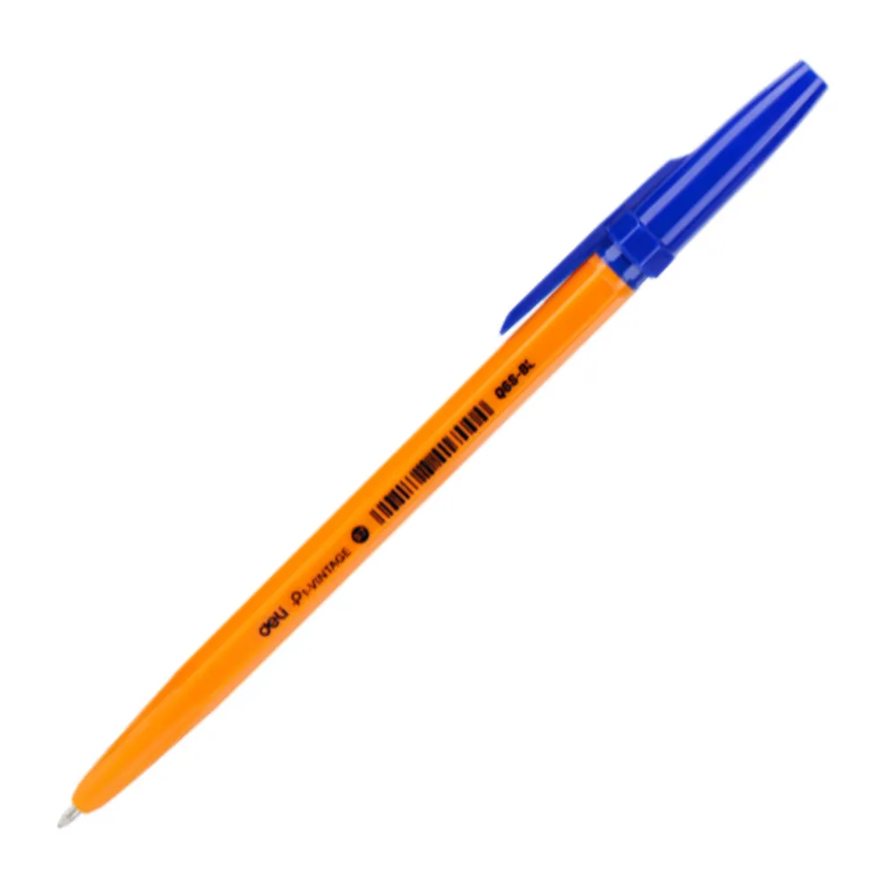 Ball Point Pen P1-Vintage:Q6S-BL 0.7mm, Blue  Deli