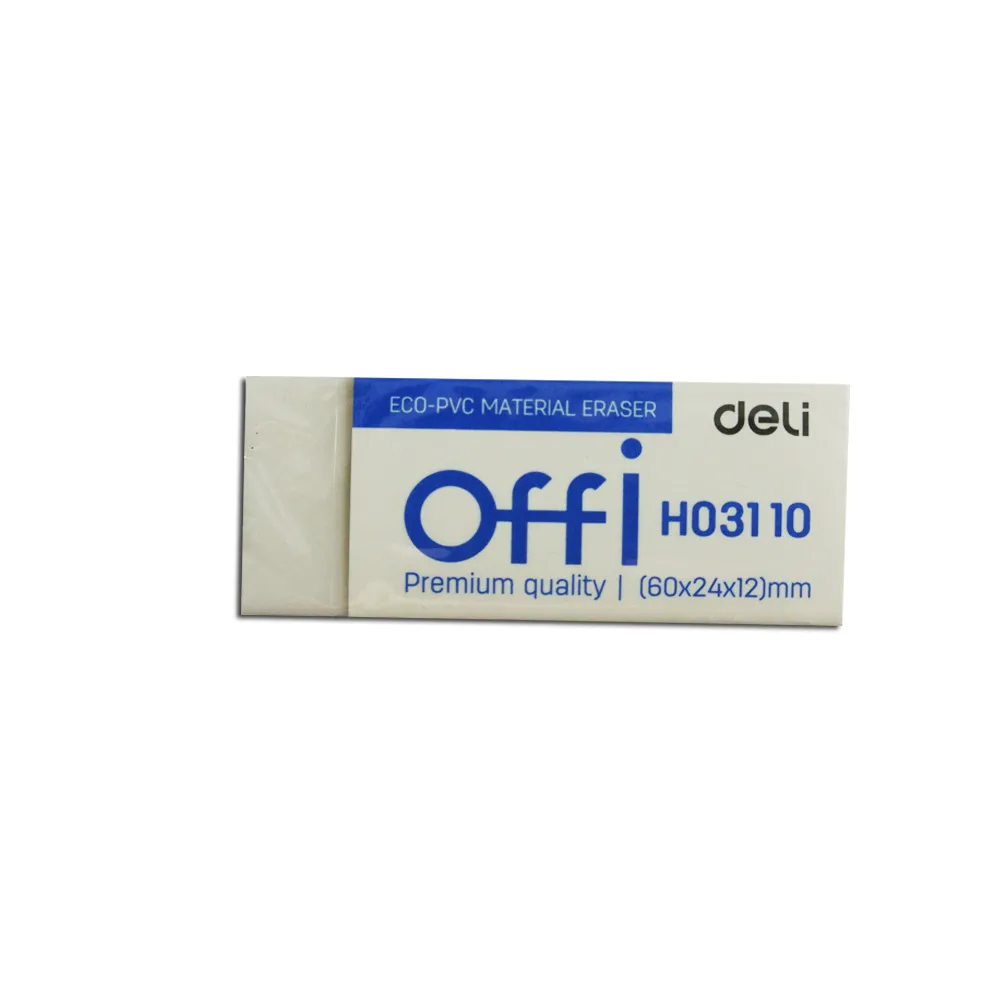Eraser Offi Ref H03110 S:60*24*12mm, PVC Free Deli