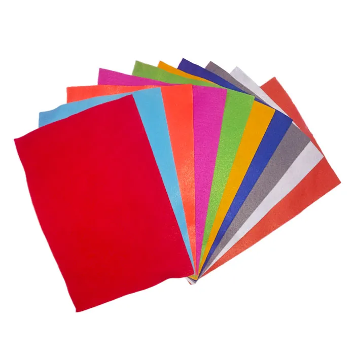 Felt Fabric A4, 1.5mm, Assorted Colours [Pk 12] HW