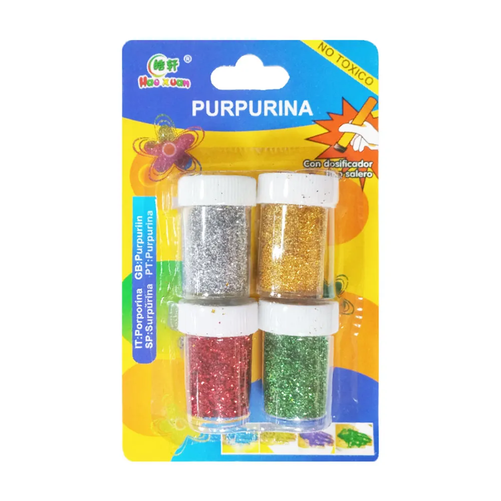 Glitter Bottle Ref 14055 Assorted [Pk 4] SW