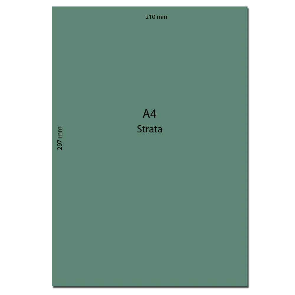 Strata Paper Ref C9 A4 Green, 210gsm [Pk 10]  Notelita