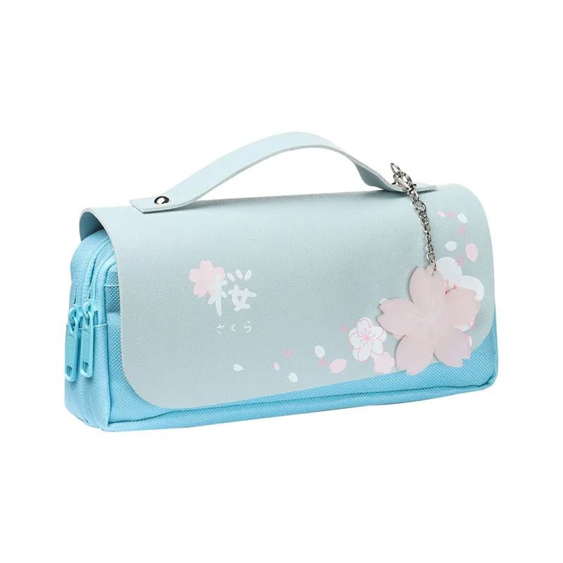 Pencil Case Polyester Sakura  Blue [21*9cm] My Academia