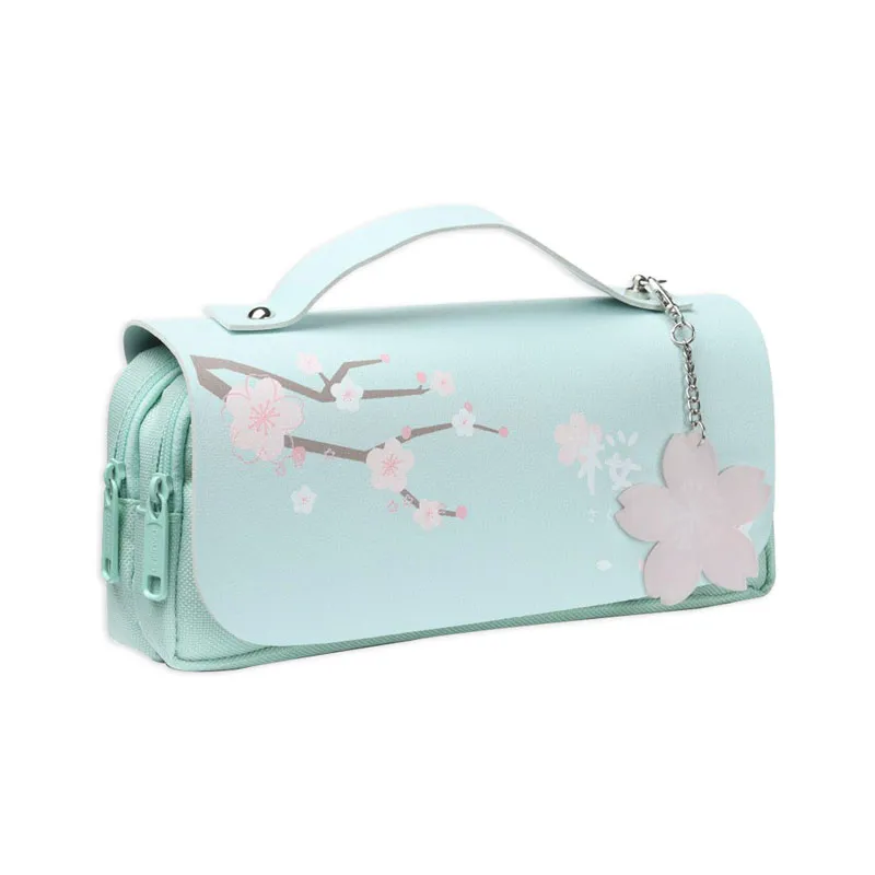 Pencil Case Polyester Sakura Mint Green [21*9cm] My Academia