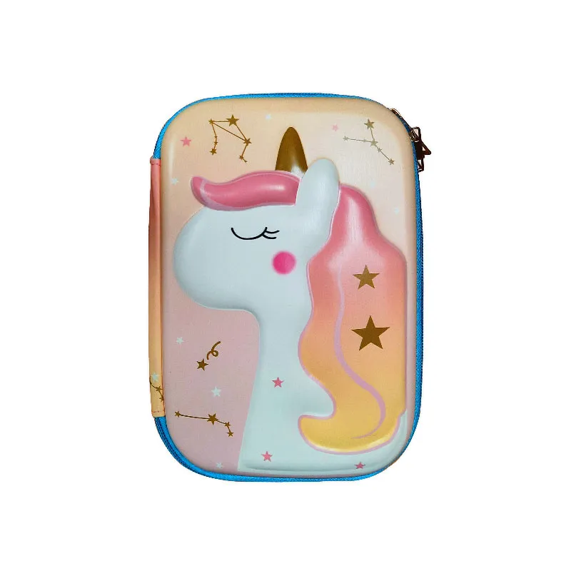 Pencil Case PU Unicorn Pink Hard Case [22*14cm] My Academia