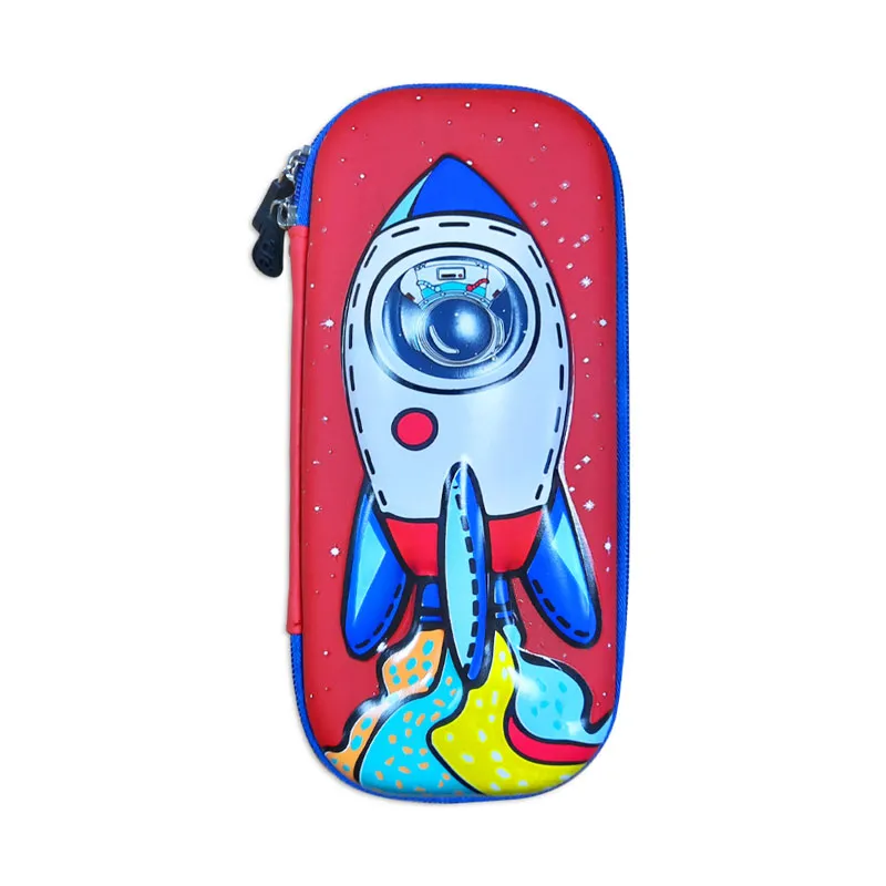 Pencil Case PU Rocket Red Hard Case [20*10cm] My Academia