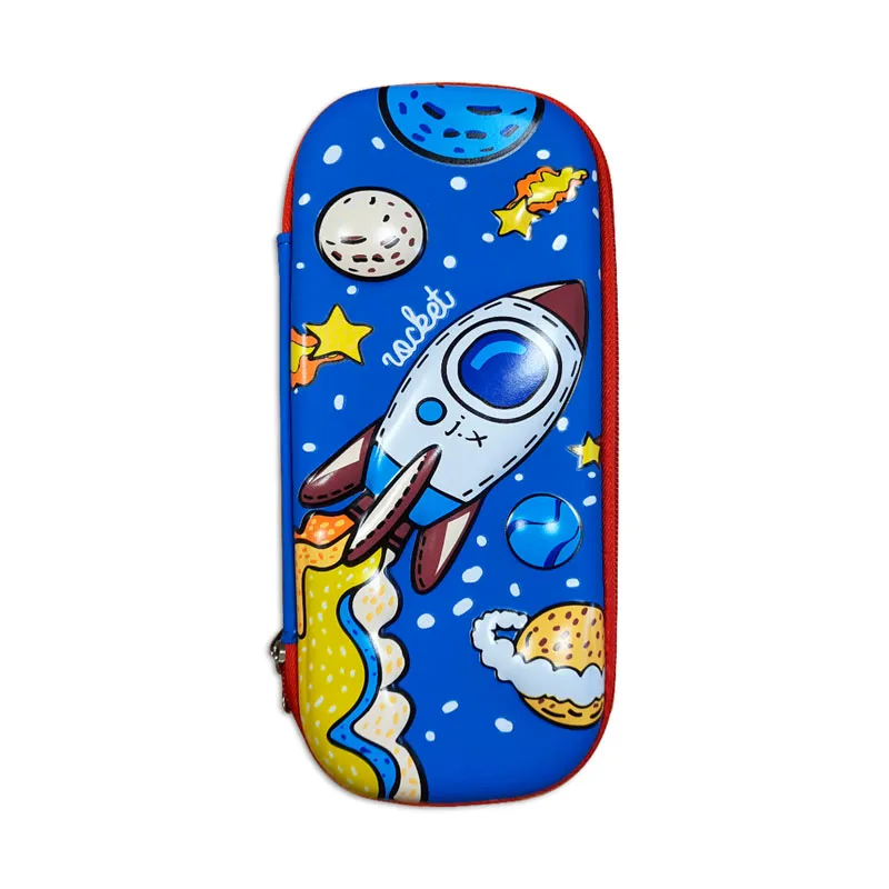 Pencil Case PU Rocket Blue Hard Case [20*10cm] My Academia