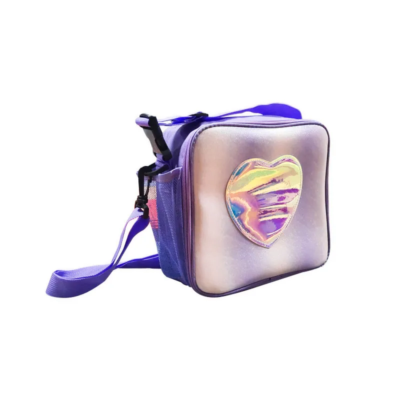 Lunch Bag Polyester 24*22cm - Heart Purple My Academia